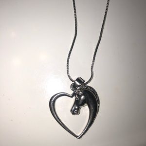 Horse in Heart necklace